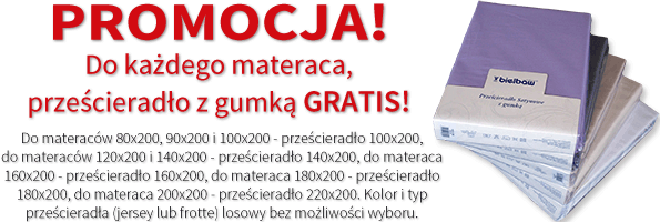 prześcieradło do materaca gratis