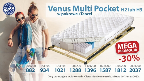 materac venus multi pocket 7 stref